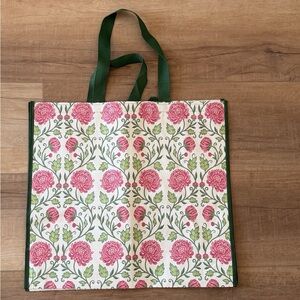 Floral print tote bag